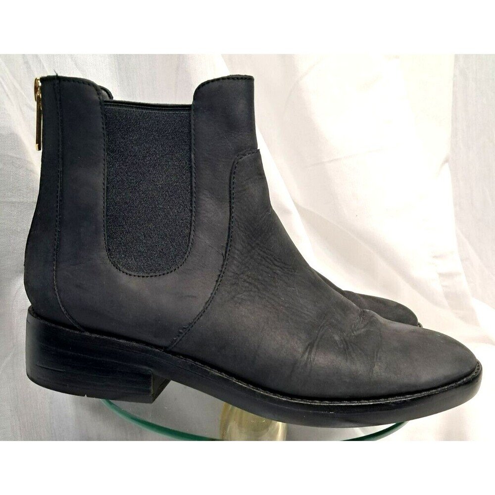 Cole Haan Women's Reid Waterproof Suede Black Ankle Boot 7.5